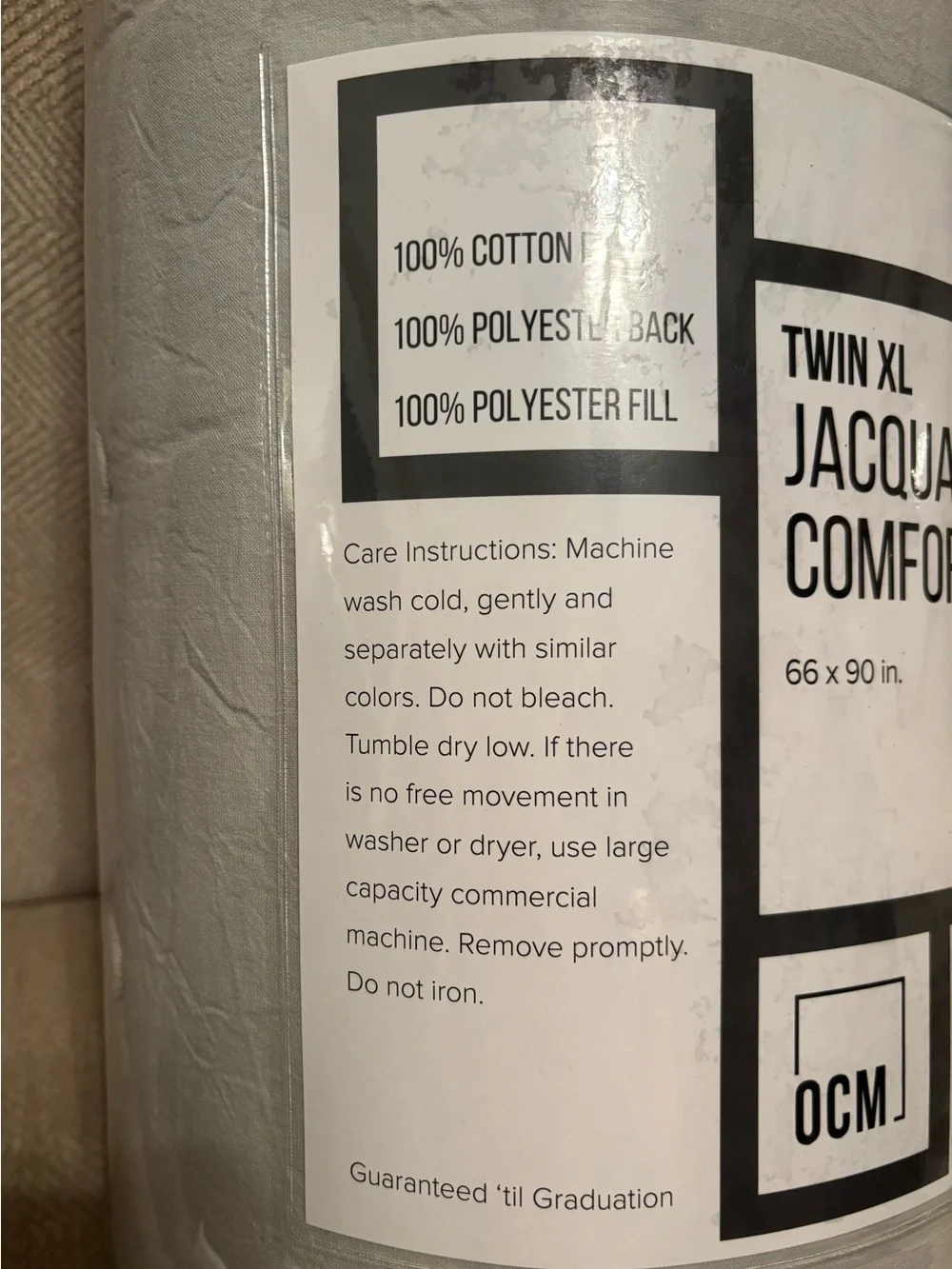 Dormify OCM Jacquard Comforter - Twin XL- NWT - #3